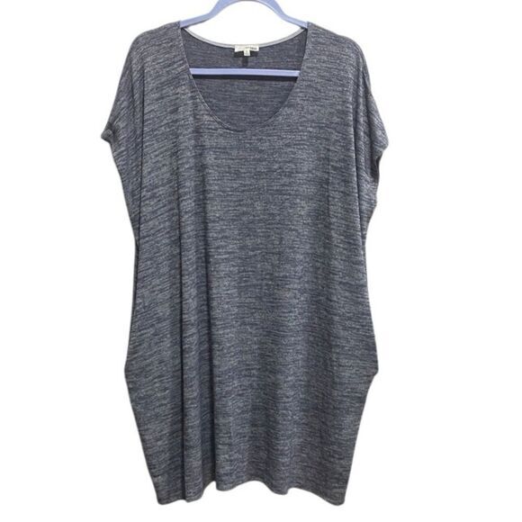 Wilfred Free | Size M Lorelei T-Shirt Dress – Heather Gray Tunic with Pockets - Picture 12 of 12
